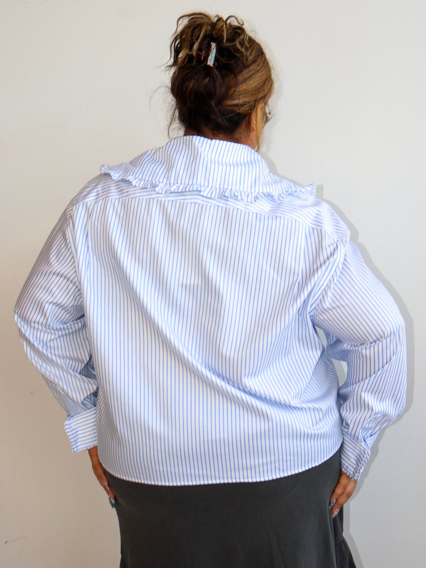 Grandpa's Shirts - Blue Striped Shirt (3X/4X)