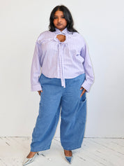 Estudio 1999 x BRZ - Lilac Stripe Camisa Ventana (2X)