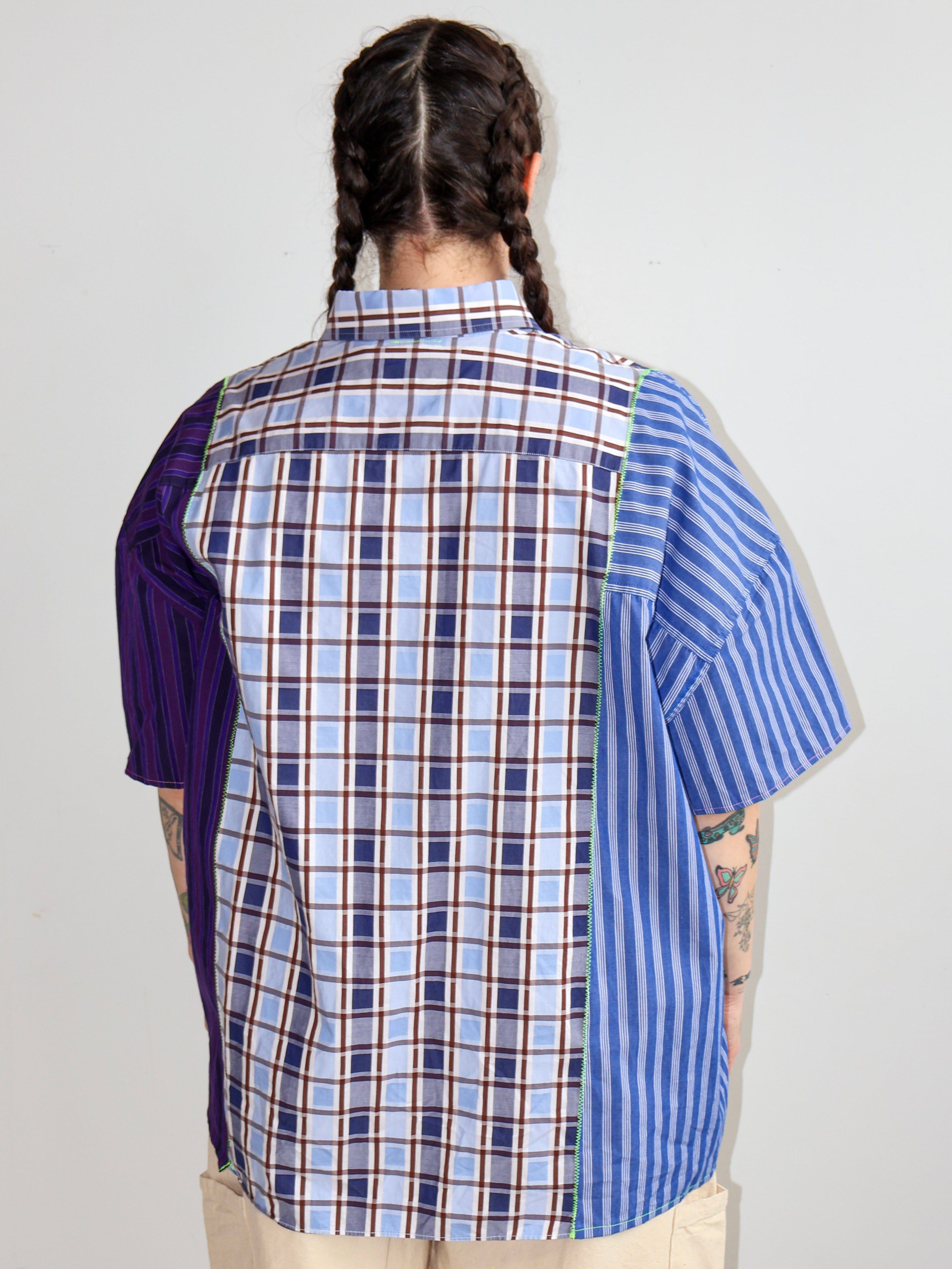 Cassie's Shop - Plaid Stripe Button Down (3X)