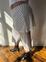 Cueva - Polka Dot Layered Culotte Pants (XL-3X)
