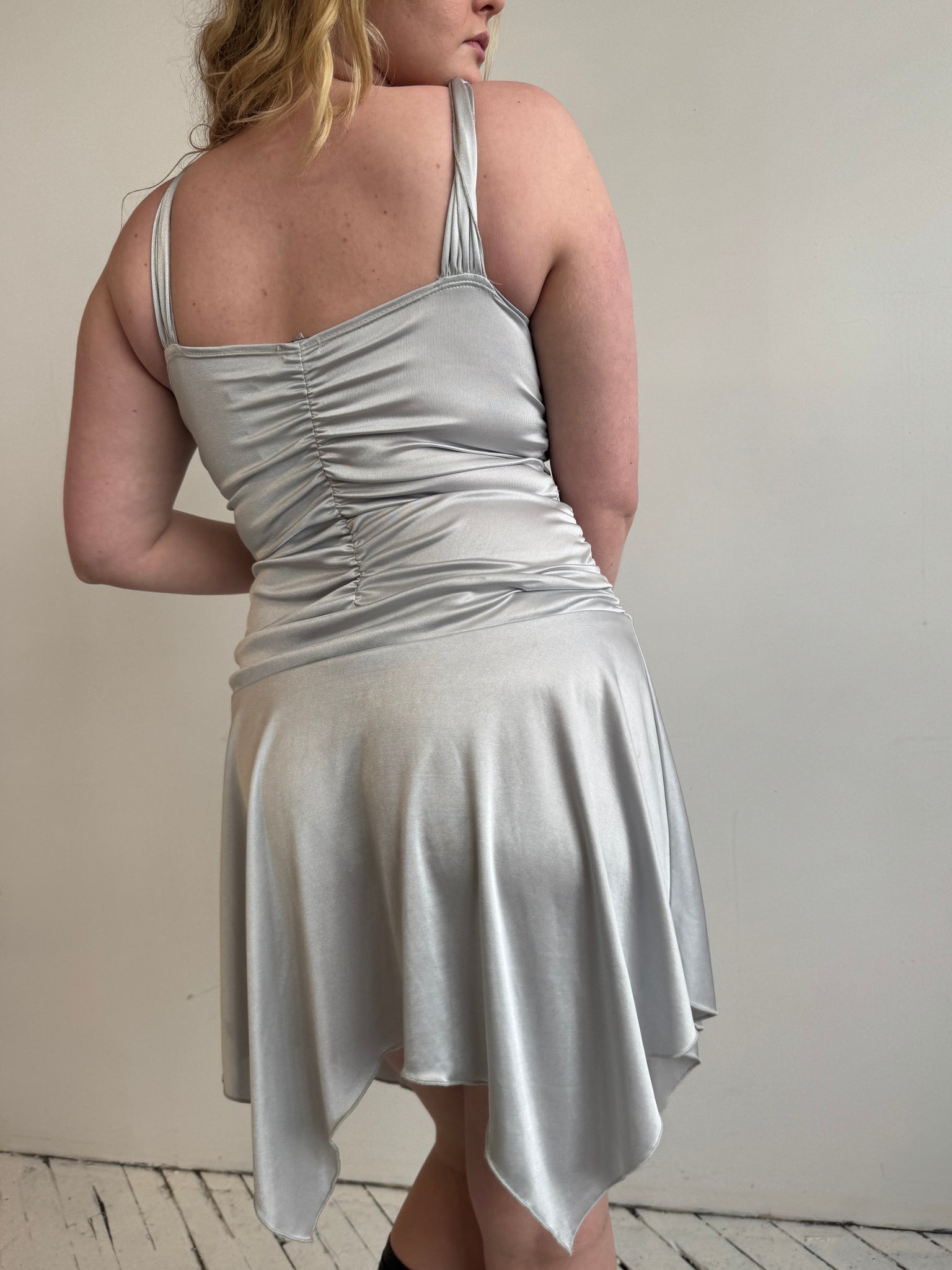 Vintage - Silver Y2K Dress (L/XL)