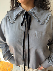 Grandpa's Shirts - Grey Lily Shirt (2X/3X)