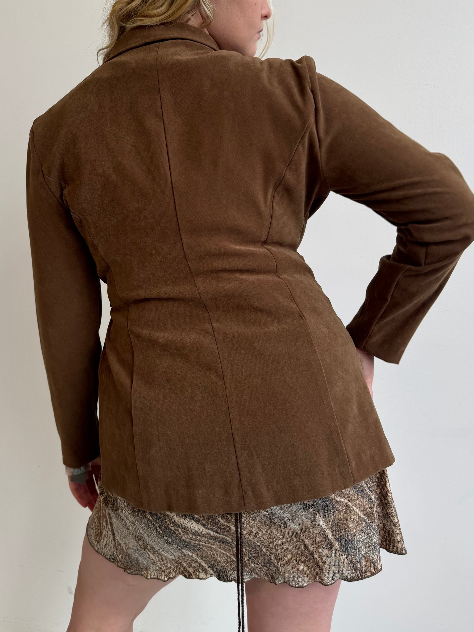 Vintage - Brown Wrap Blazer (XL/1X)