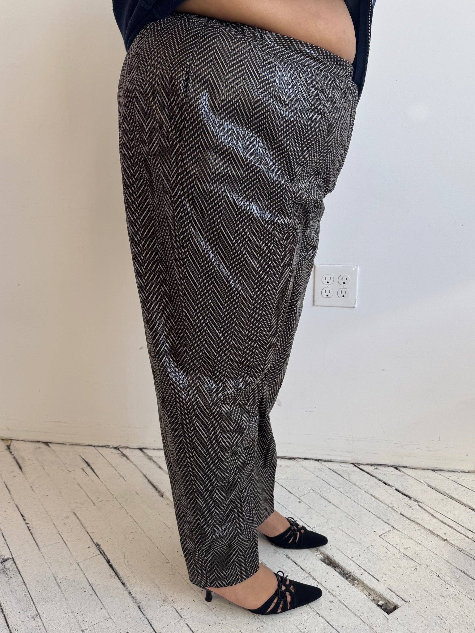 Vintage - Coated Snake Trousers (2X)