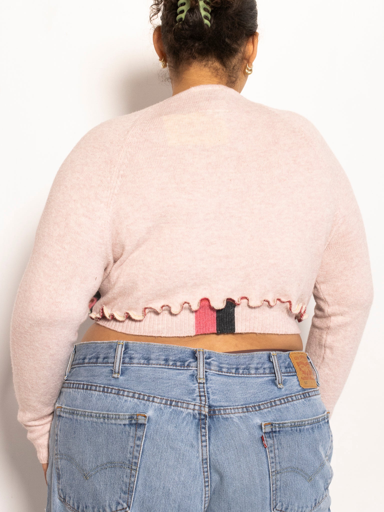 Grandmother Goods - “Blush” Peek-a-Bow Top (1X-3X)