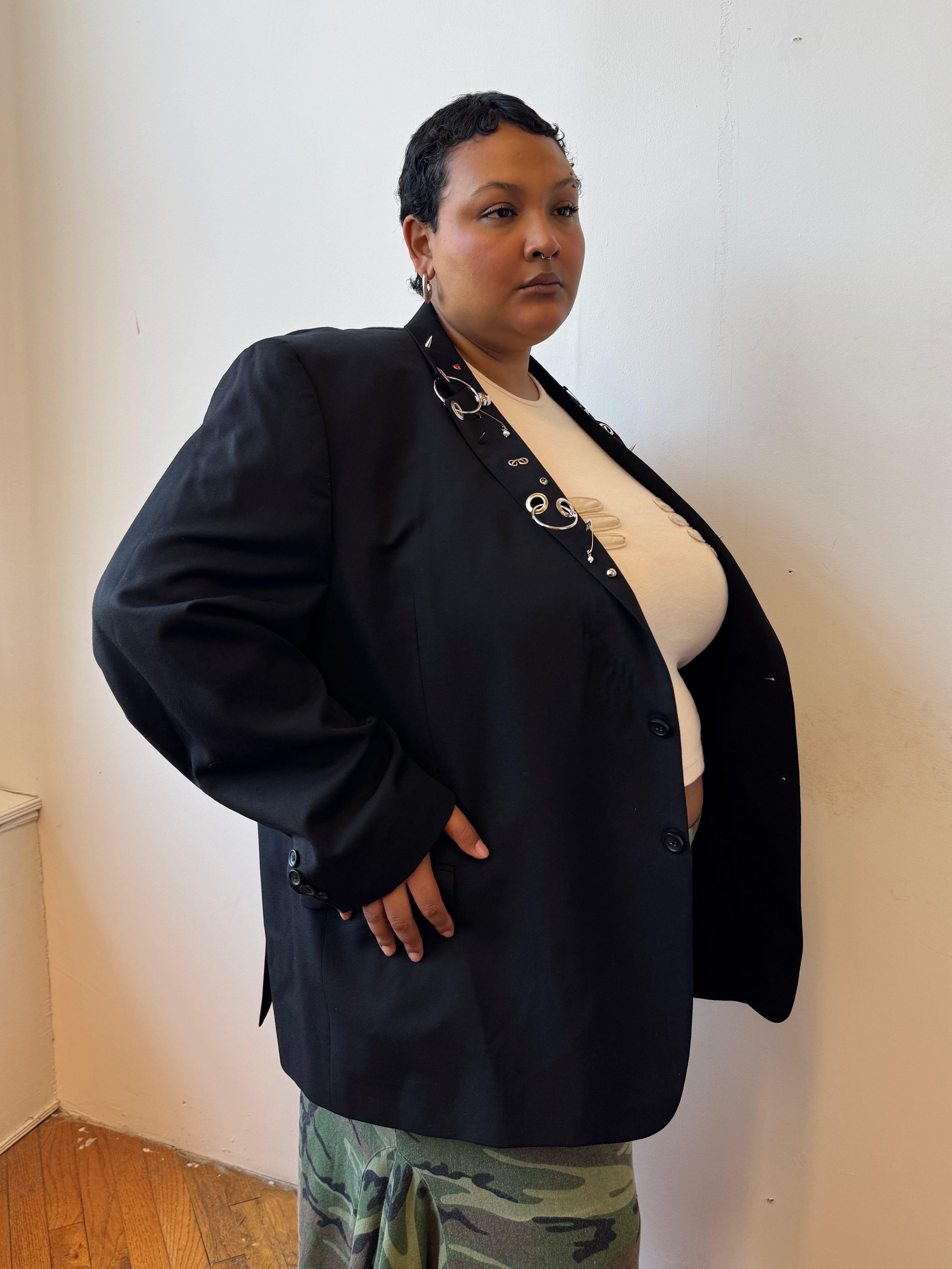 Shop Journal x BRZ - Black Embellished Blazer (3X)