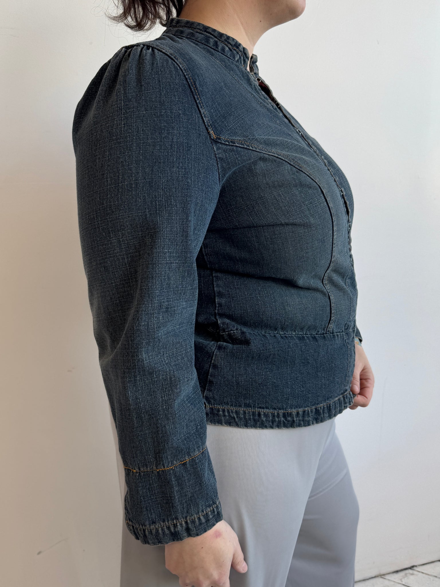 Vintage - Denim Hook Eye Jacket (XL)