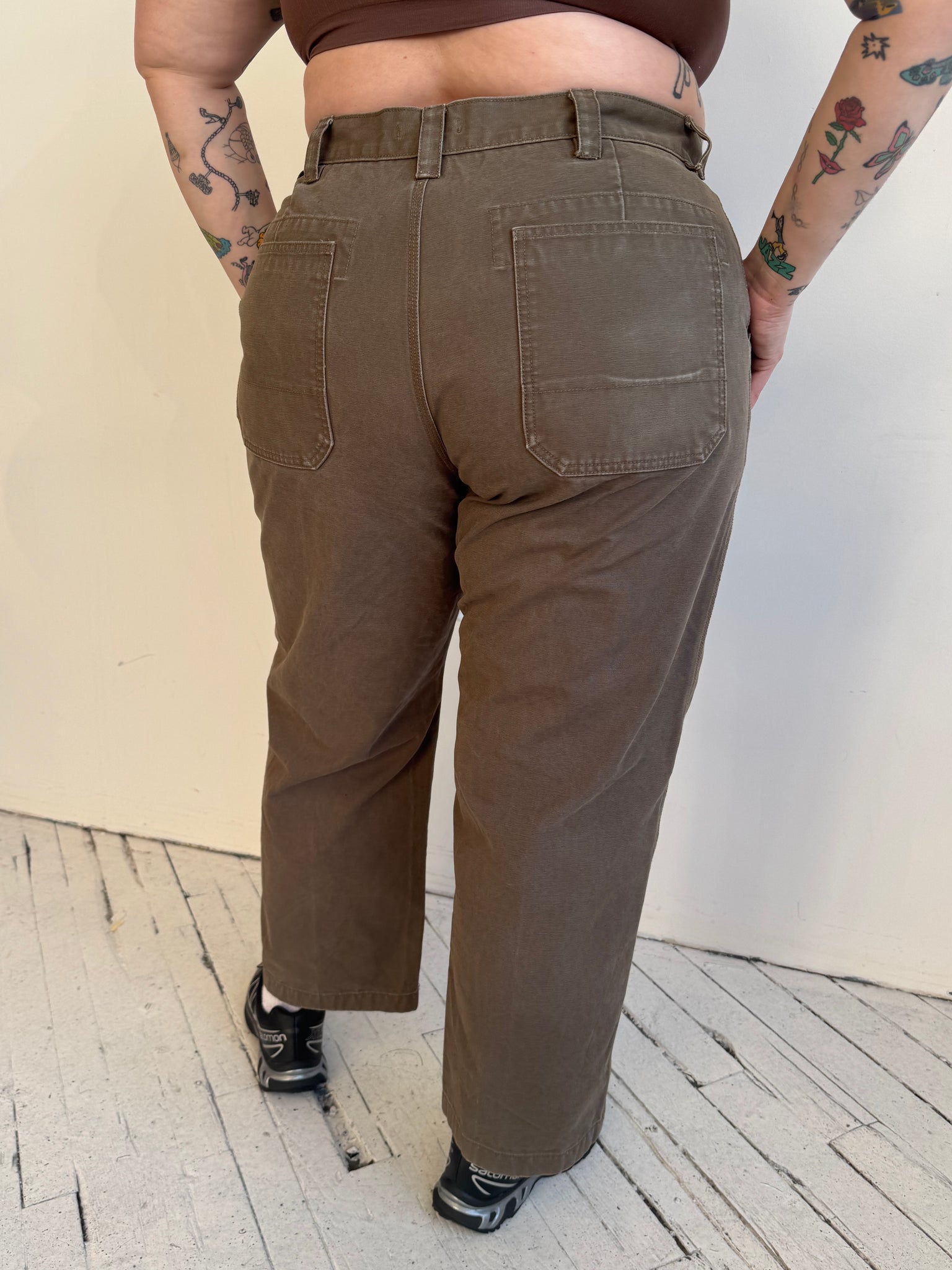 Vintage - Green Cotton Pants (1X)