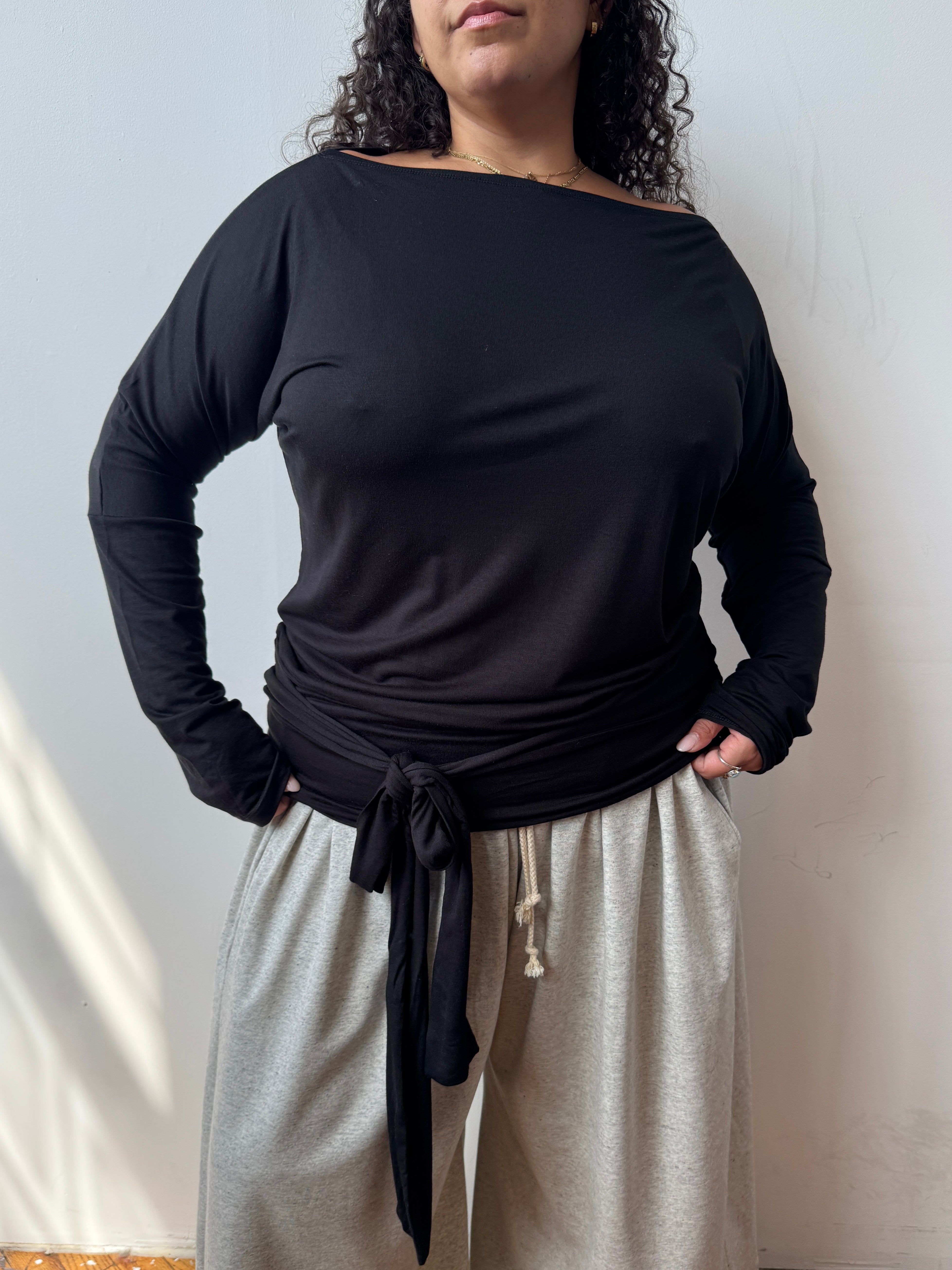 Em & May Enya Top - Black