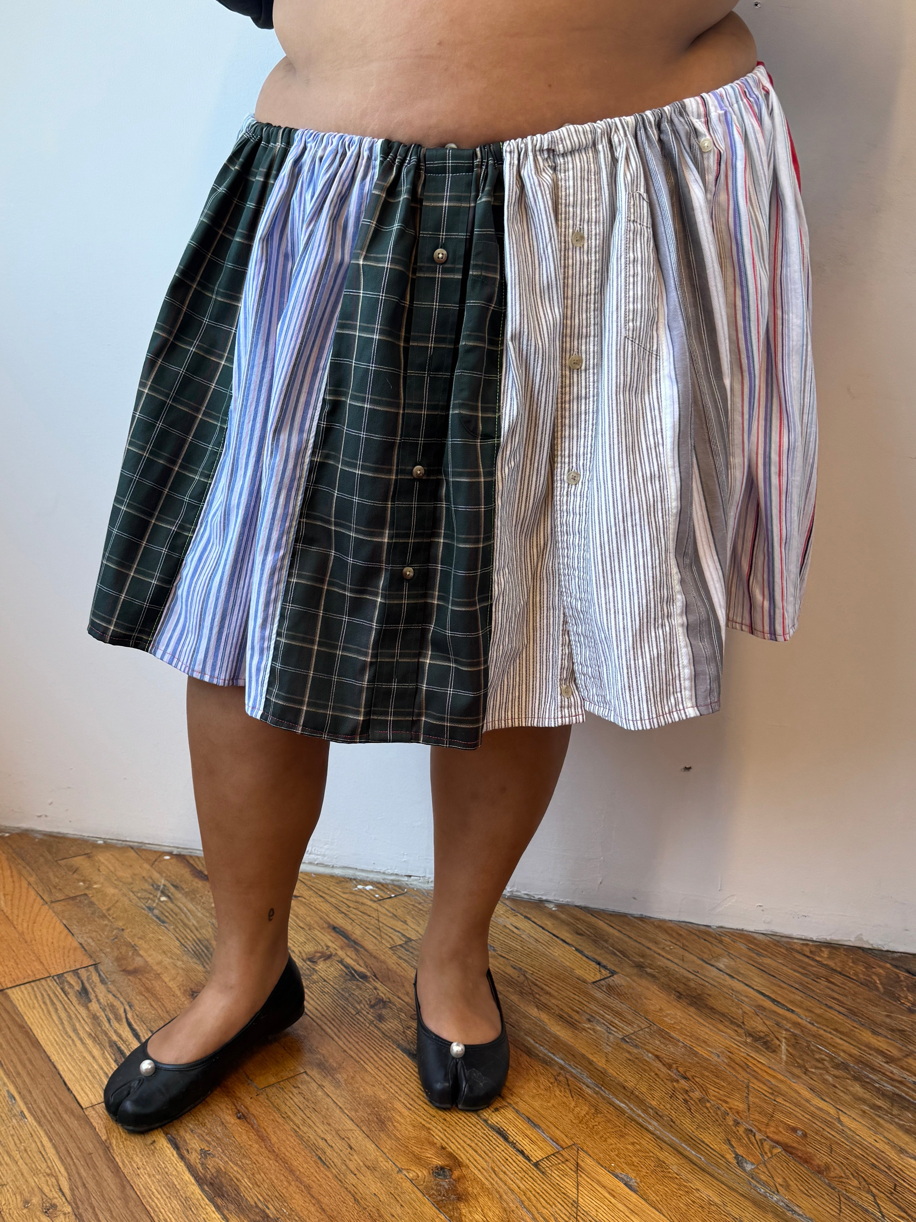 Cassie’s Shop - Colorful Button Down Skirt (2X-5X)