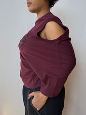 Gina Corrieri x BRZ - NYC U Top - Burgundy (L + 2X)