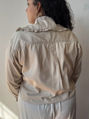 Grandpa's Shirts - Khaki Lily Shirt (2X)
