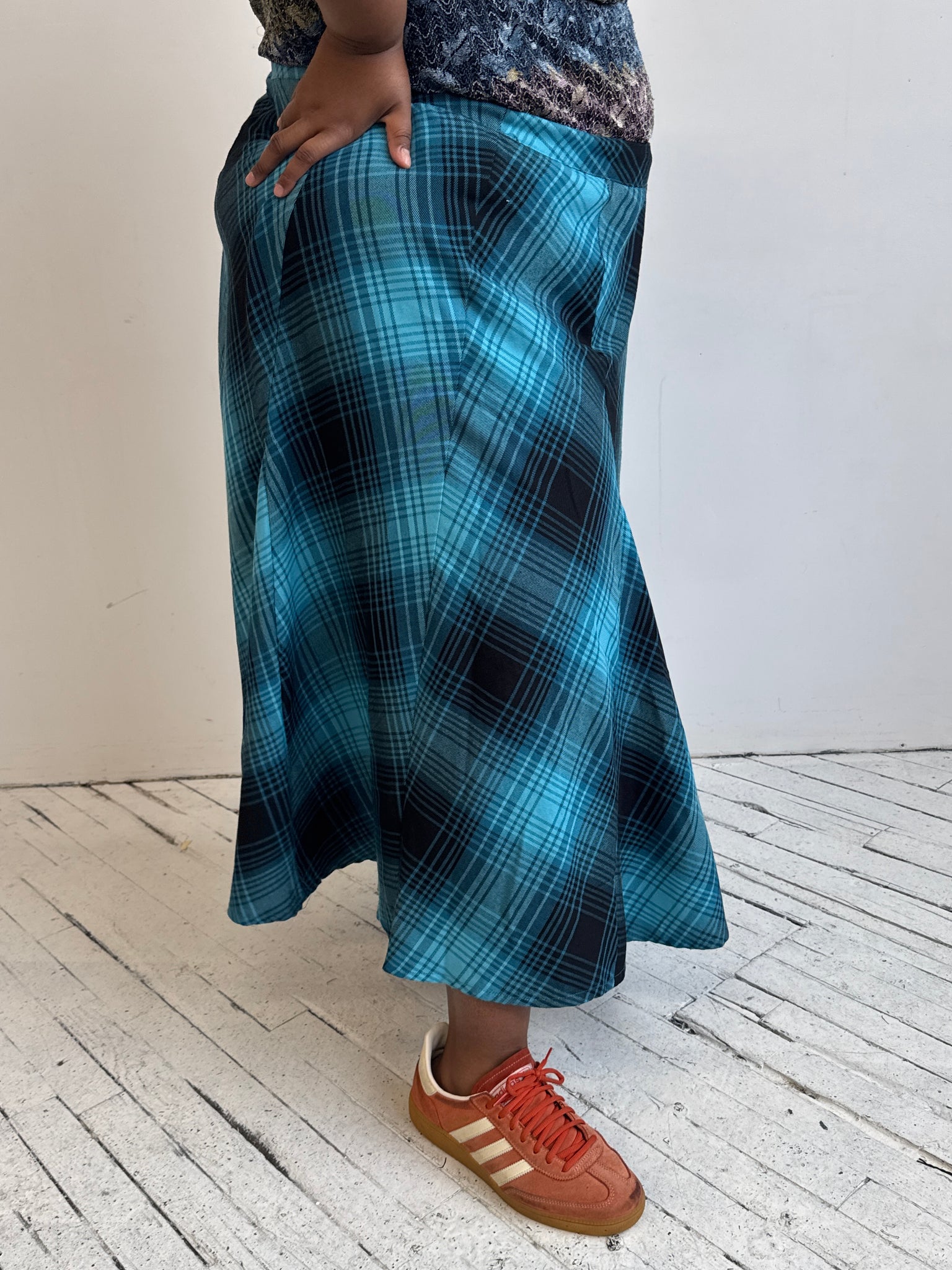 Vintage - Plaid Maxi Skirt (3X)