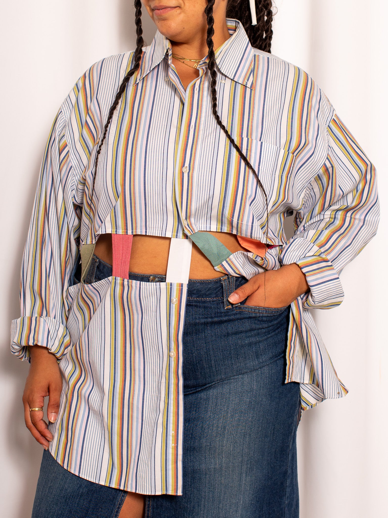Laurs Kemp x BRZ - Striped Lattice Shirt