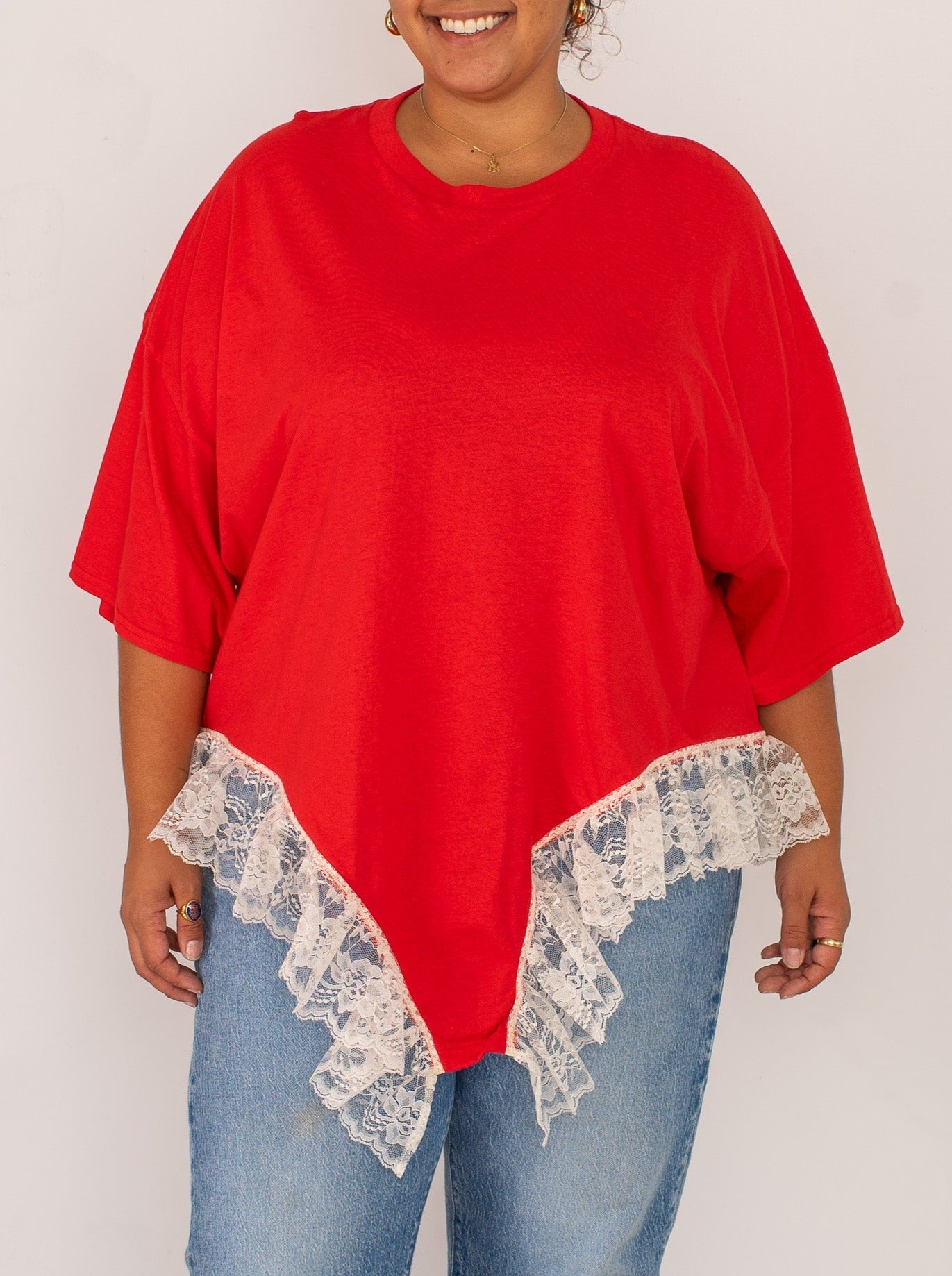 Shop Journal - Red Negligee Tee (4X + 5X)