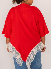 Shop Journal - Red Negligee Tee (4X + 5X)