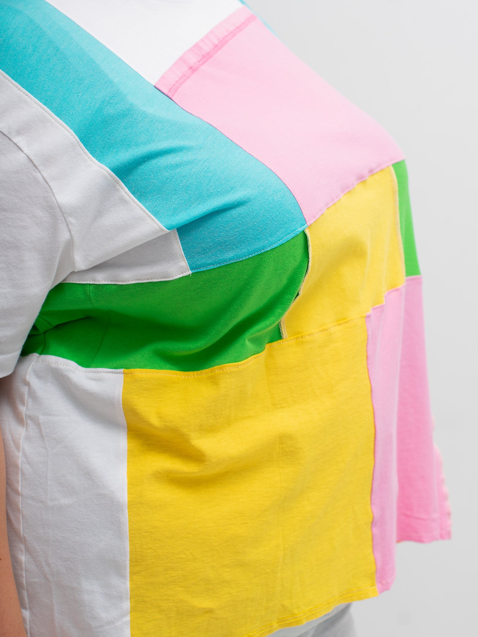 Playback Threads - Rainbow Patchwork Tee (4X)