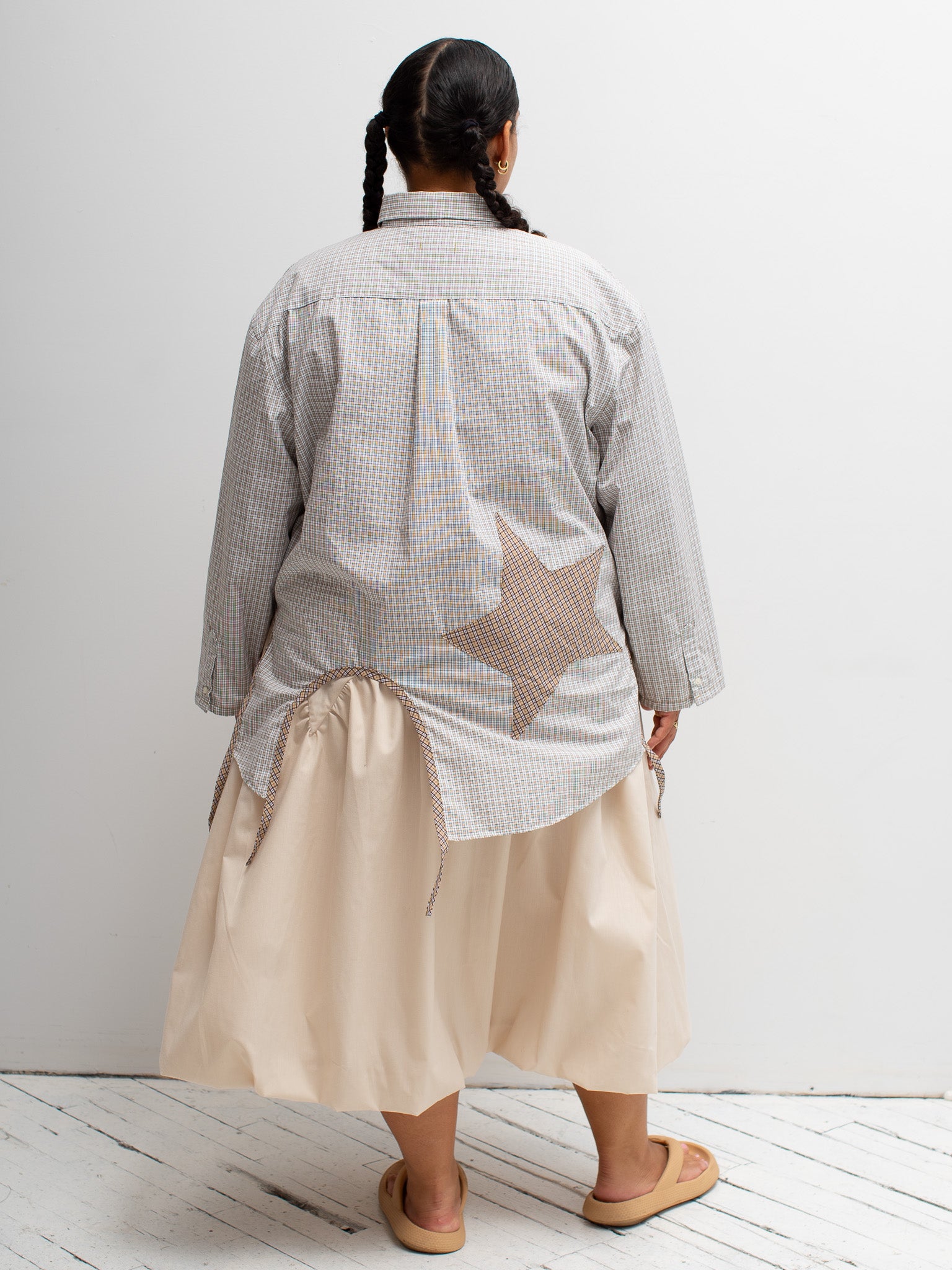 Tiberi - Gray and Beige Reworked Star Shirt (2X)