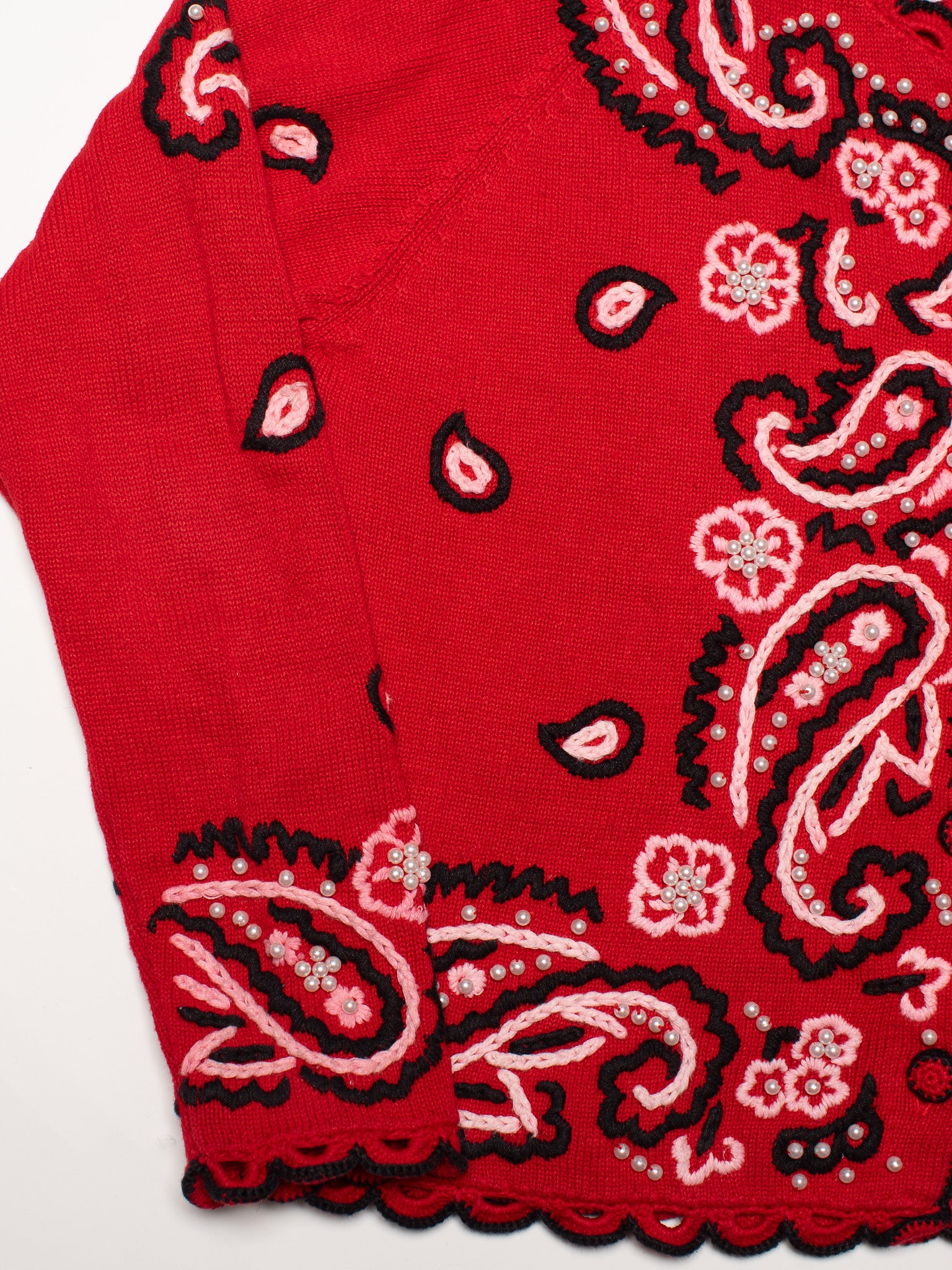 Michael Simon - Red Bandana Sweater (L/XL)