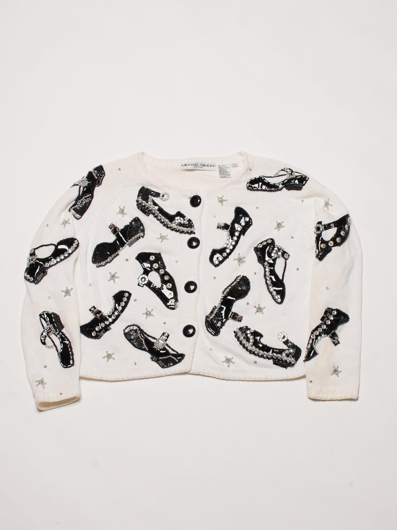 Michael Simon - Bedazzled Shoe Sweater (L/XL)