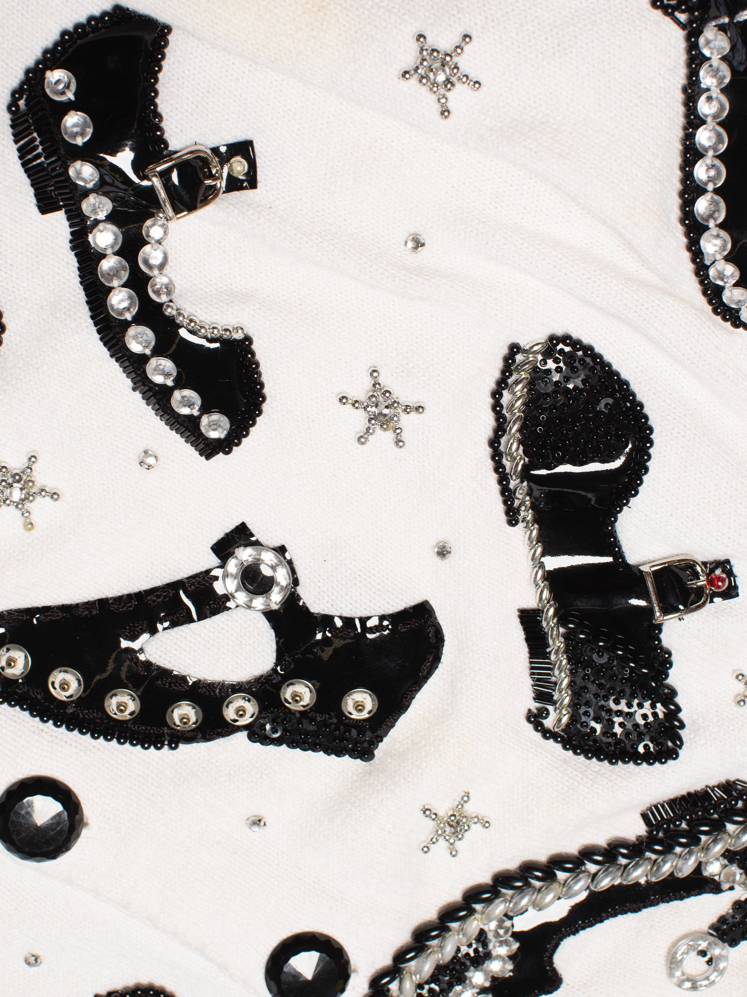 Michael Simon - Bedazzled Shoe Sweater (L/XL)