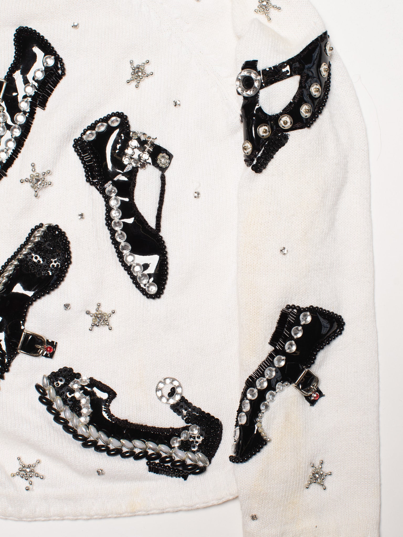 Michael Simon - Bedazzled Shoe Sweater (L/XL)