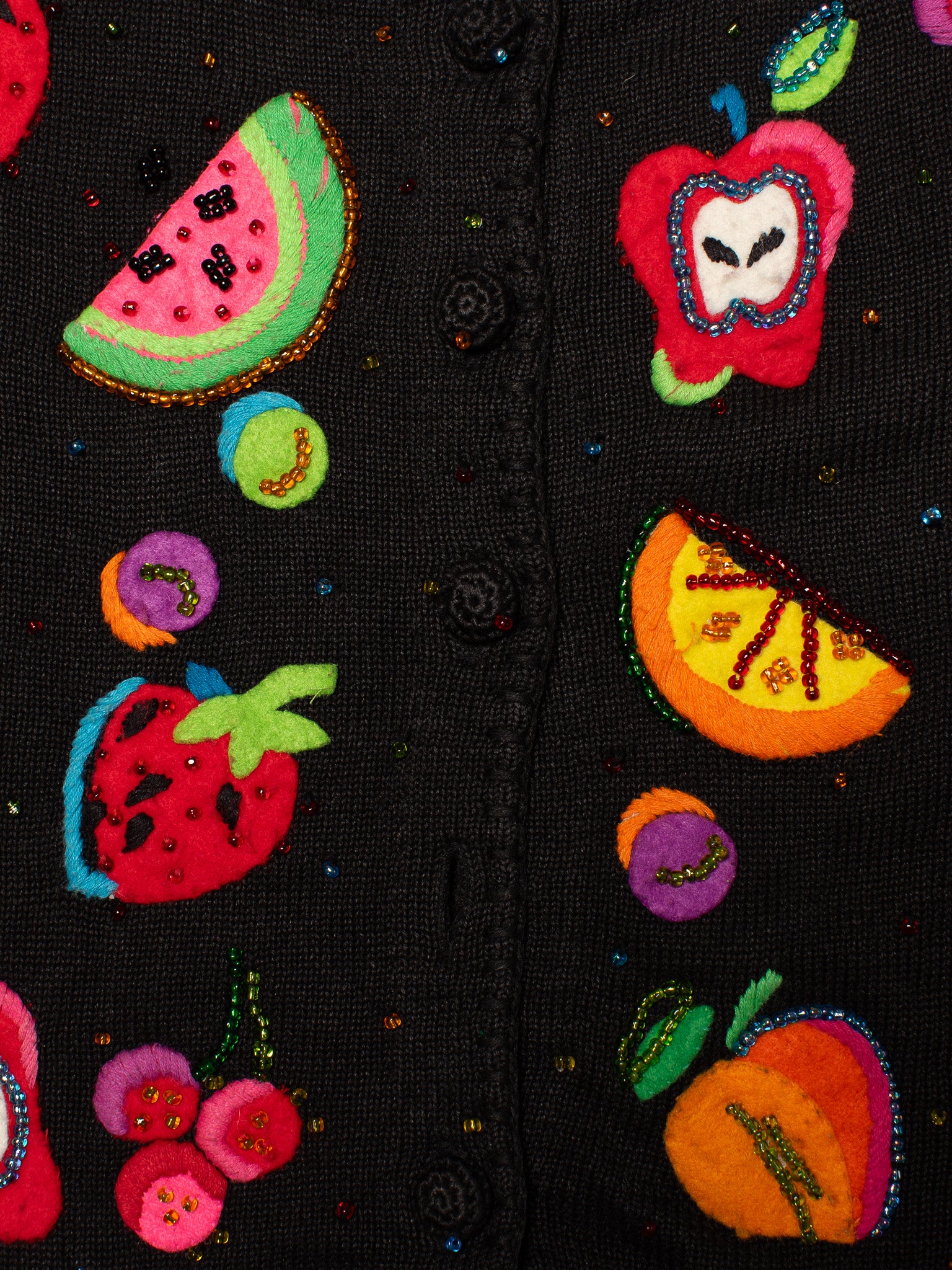 Michael Simon - Beaded Fruit Sweater (L/XL)