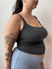 Coco Clem - Carabiner Tank in Slate (L-5X)