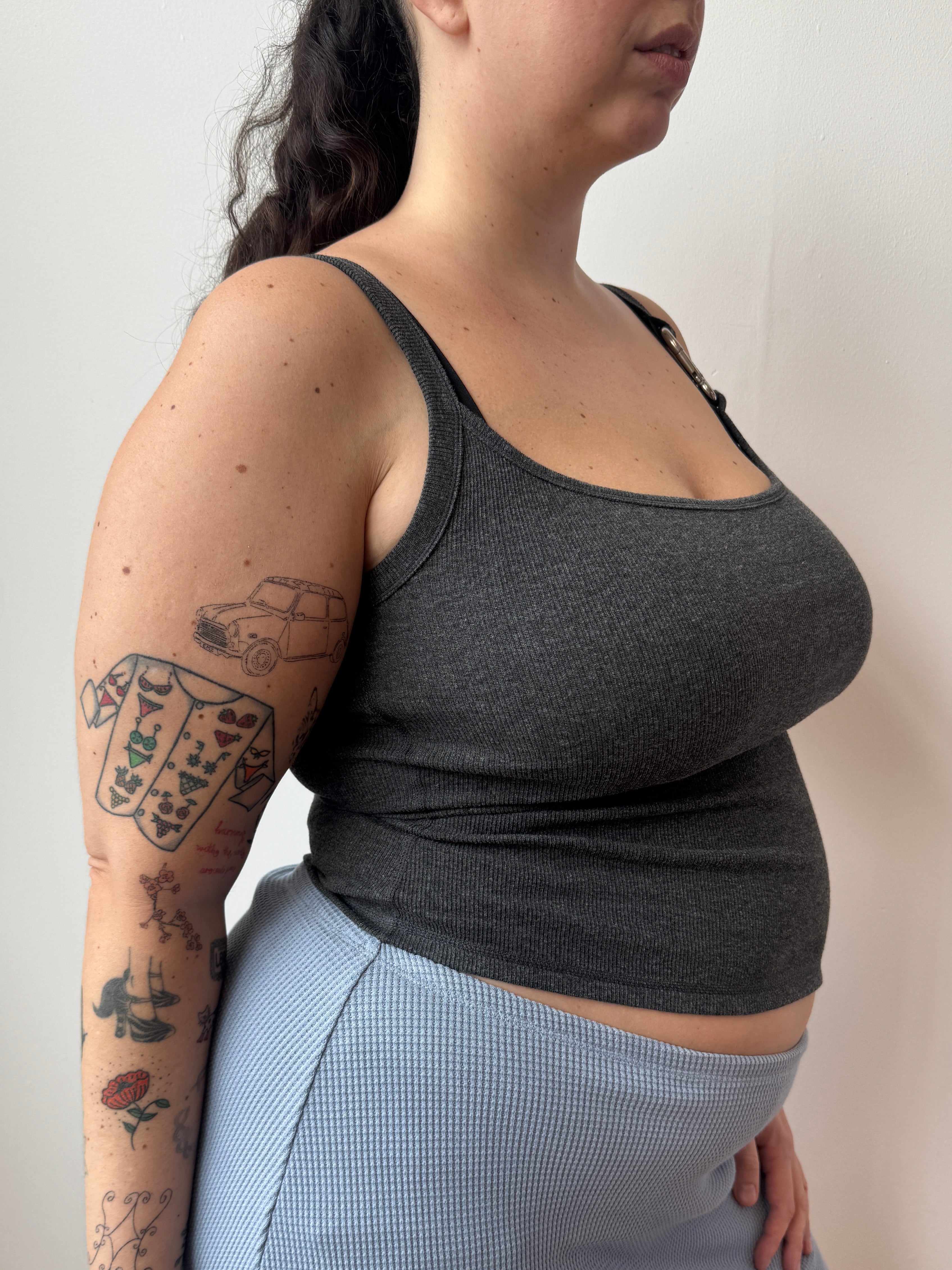 Coco Clem - Carabiner Tank in Slate (L-5X)