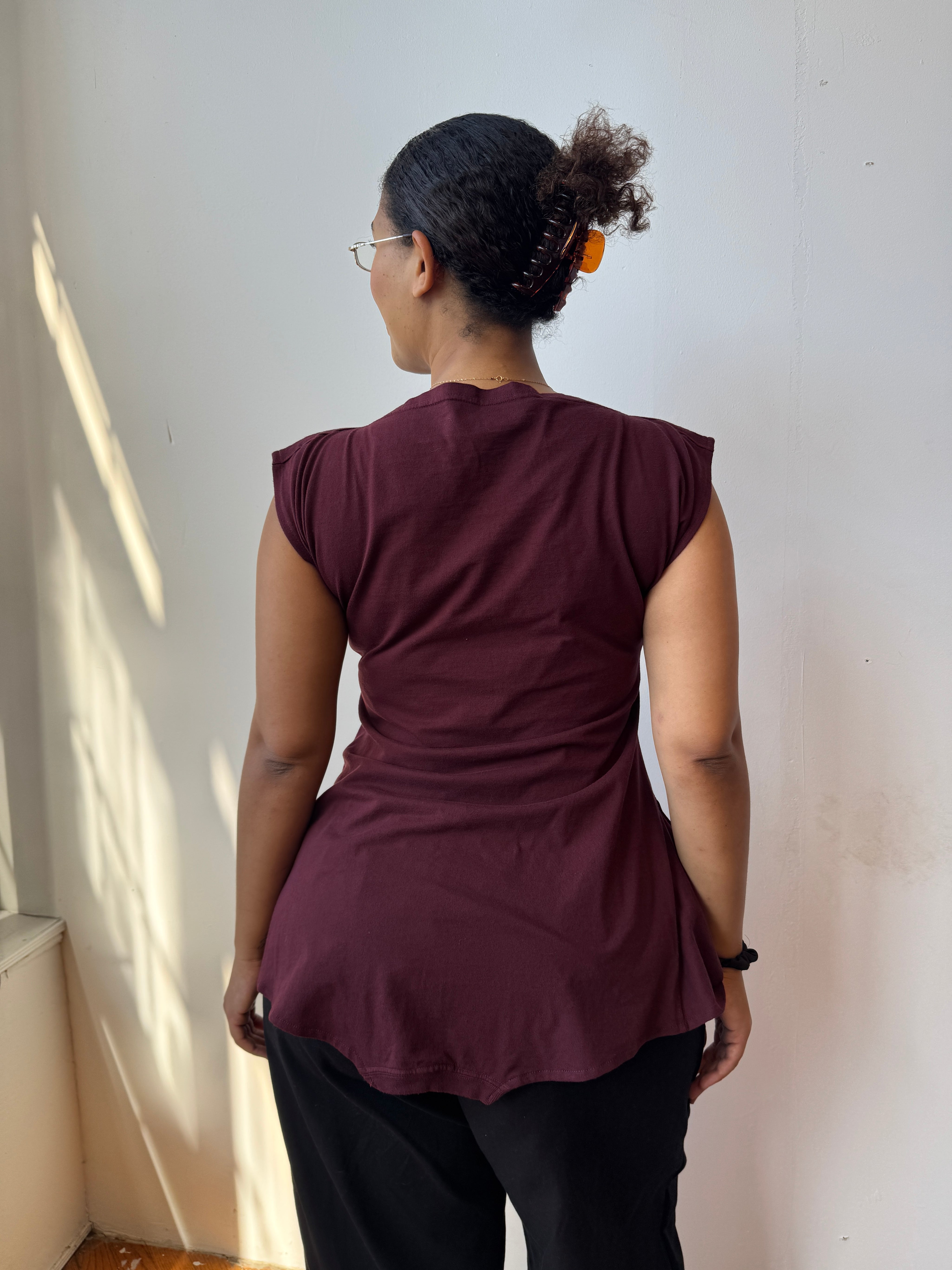 Gina Corrieri x BRZ - NYC 180 Top - Burgundy (L, 2X, 3X)