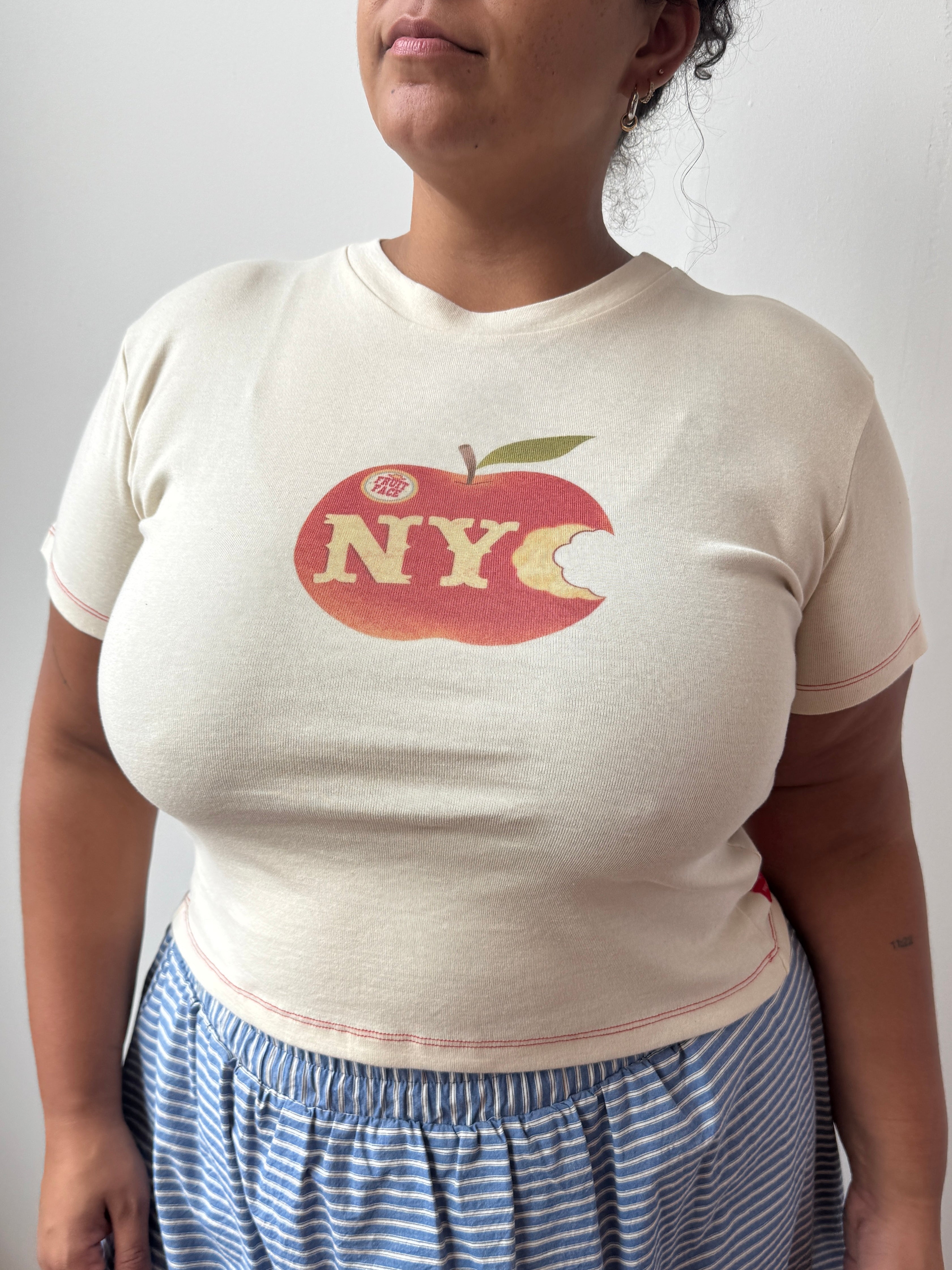 Fruit Face -  NYC Apple Baby Tee (1X-4X)