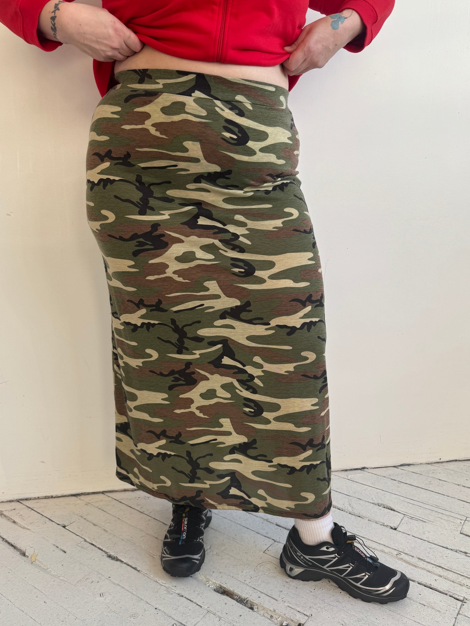 Vintage - Camo Maxi Skirt (XL-2X)