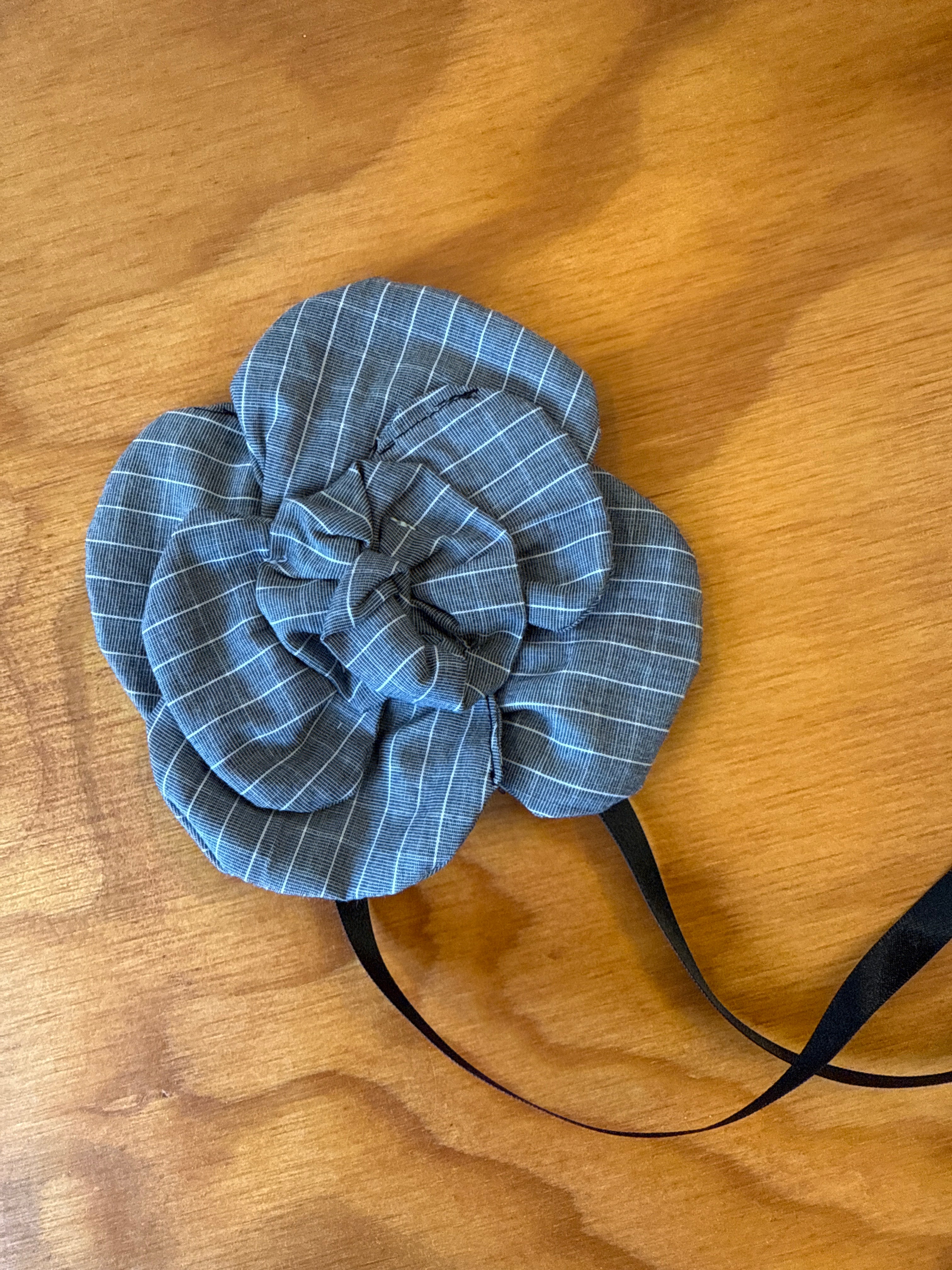 Grandpa’s Shirts - Grey Check Brooch