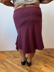 Gina Correri - Burgundy Midi T-Skirt (XL & XXL)