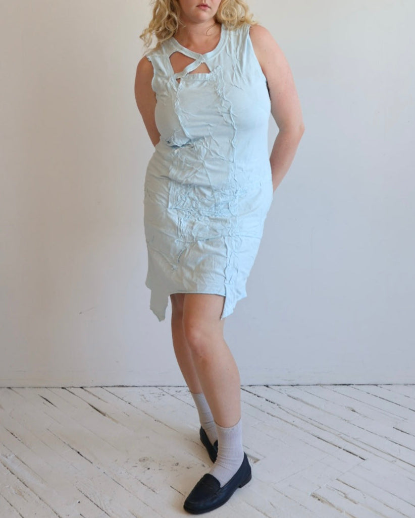 Alayna Roe - Baby Blue Scrap Dress (L/XL)