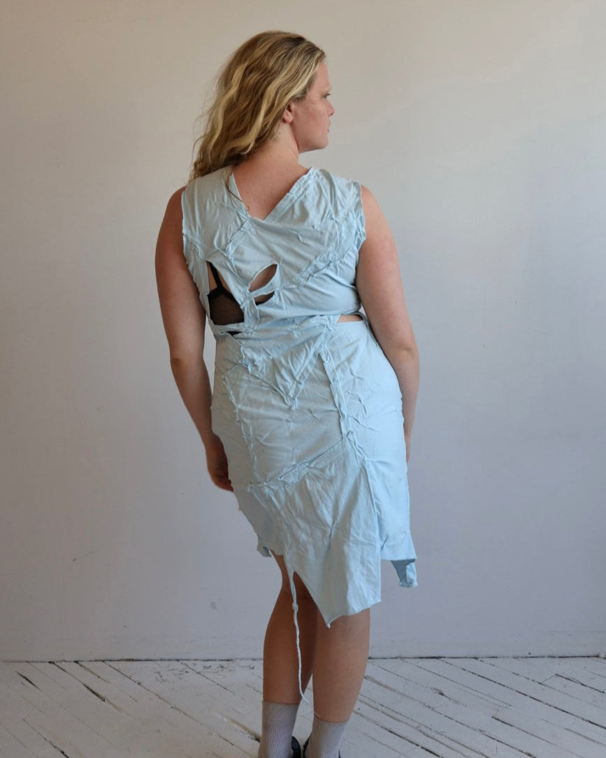 Alayna Roe - Baby Blue Scrap Dress (L/XL)