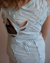 Alayna Roe - Baby Blue Scrap Dress (L/XL)