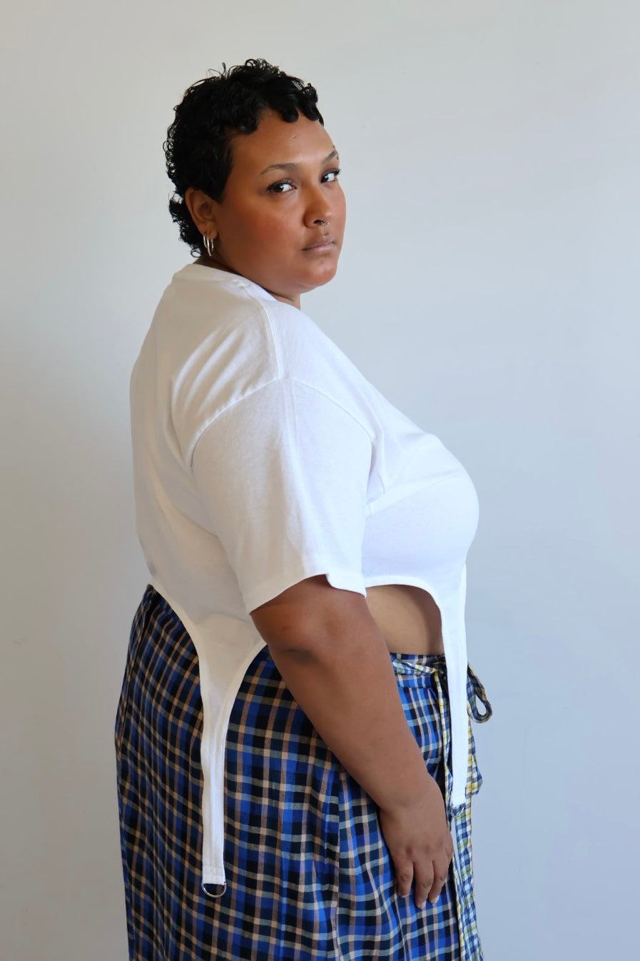 Shop Journal - White Garter Tee (XL + 2X)