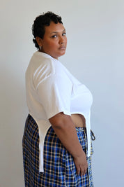 Shop Journal - White Garter Tee (XL + 2X)