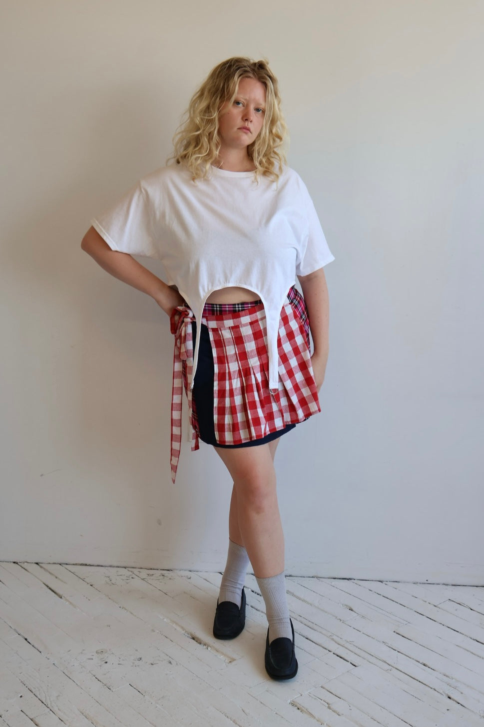 Shop Journal - White Garter Tee (XL + 2X)
