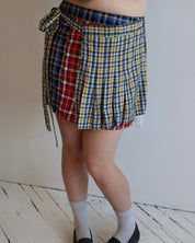 Imli Dana - Niki Skirt Blue Check (XL + 1X)