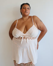 Vintage - Baby Pink Slip Top (2X)