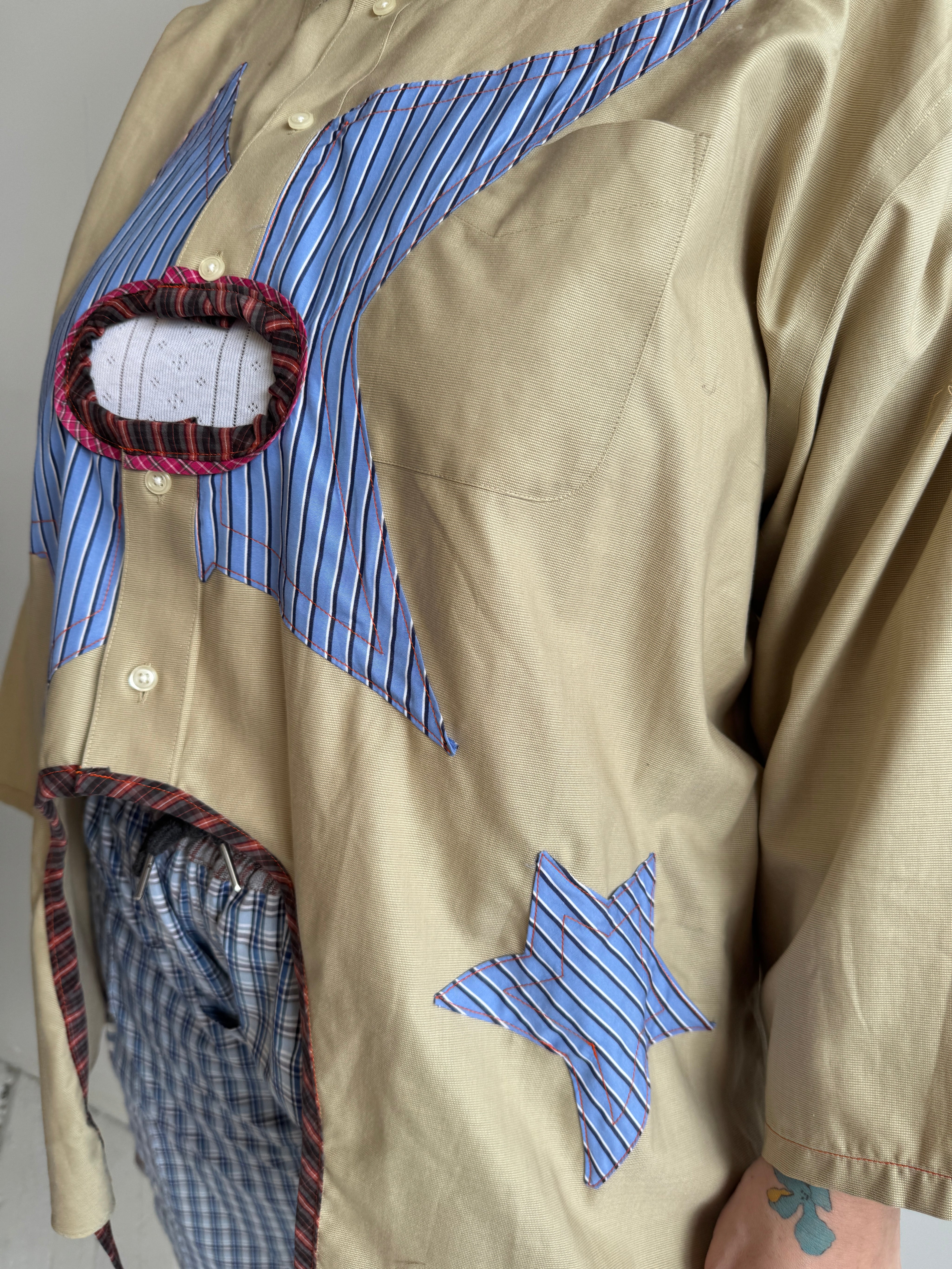 Tiberi x BRZ - Blue Star Cutout Shirt (4X)