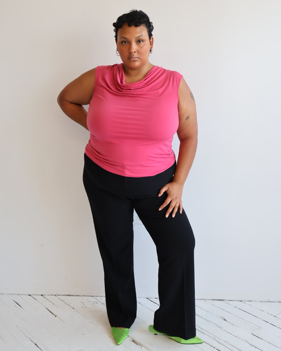 Vintage - Black Stretch Trousers (2X)