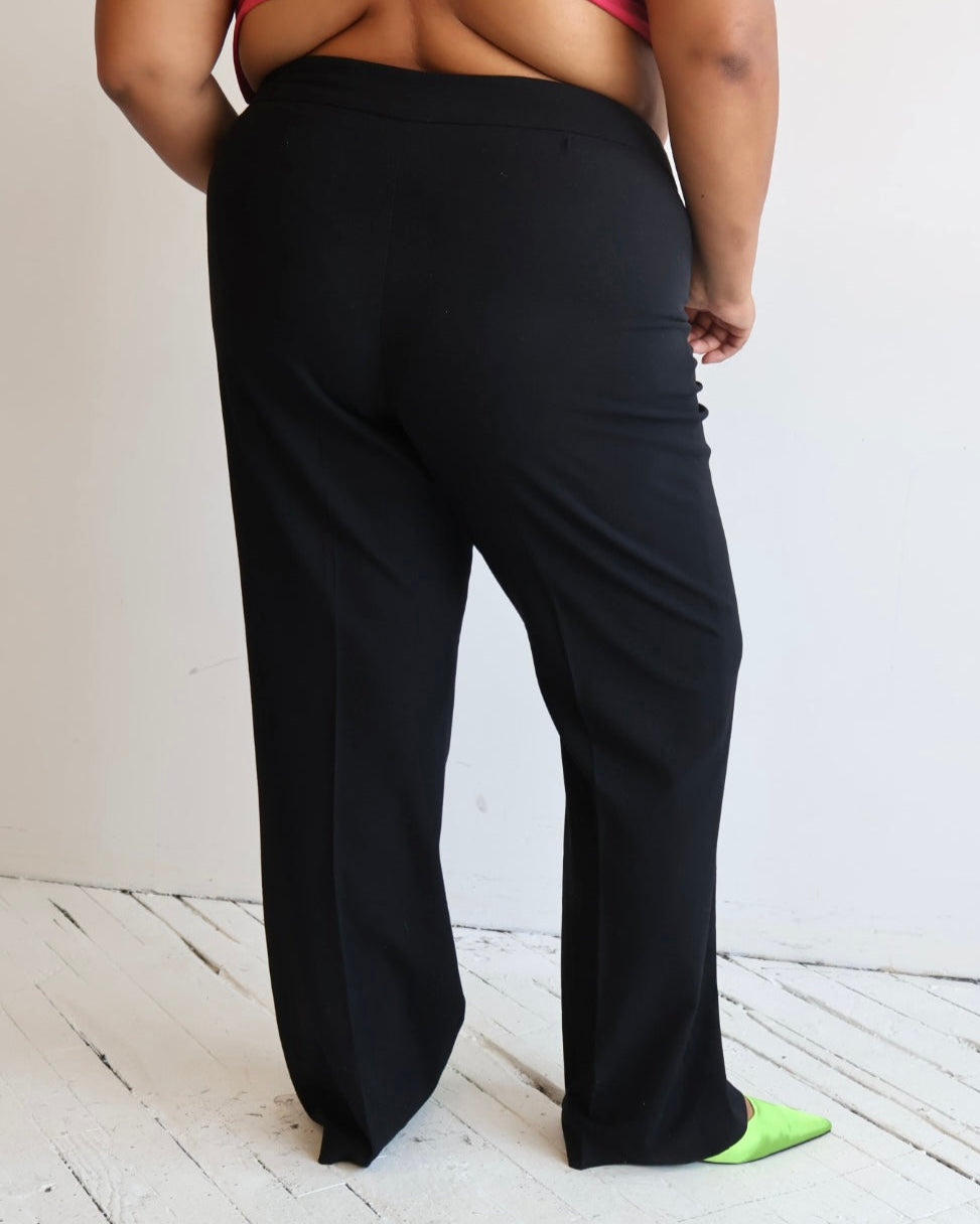 Vintage - Black Stretch Trousers (2X)