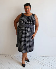 Vintage - Polka Dot Stretch Dress (1X/2X)