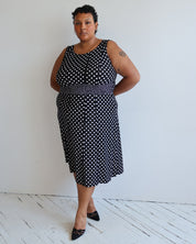 Vintage - Polka Dot Stretch Dress (1X/2X)