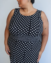 Vintage - Polka Dot Stretch Dress (1X/2X)
