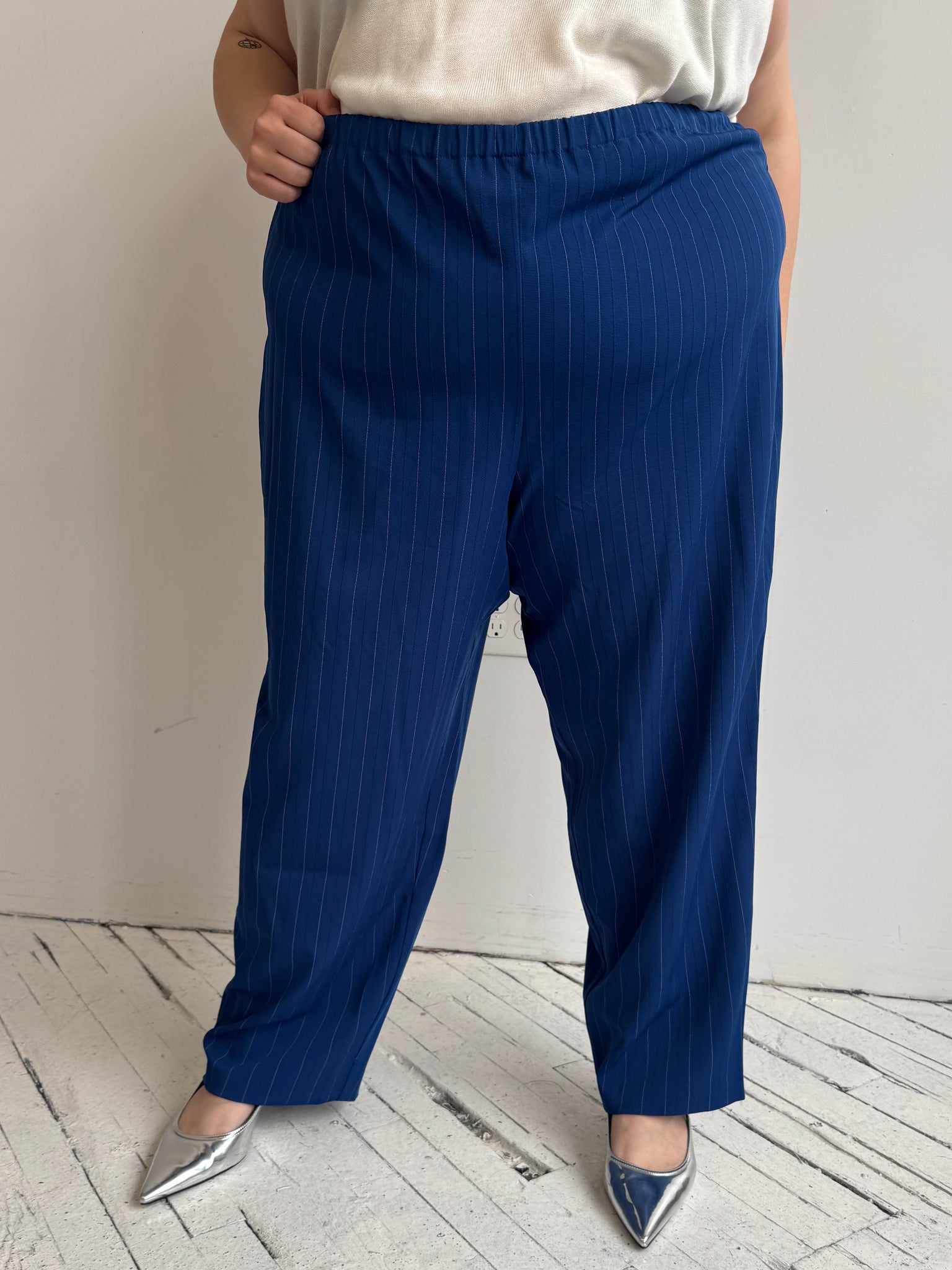 Vintage - Blue Pinstripe Suit (3X/4X)