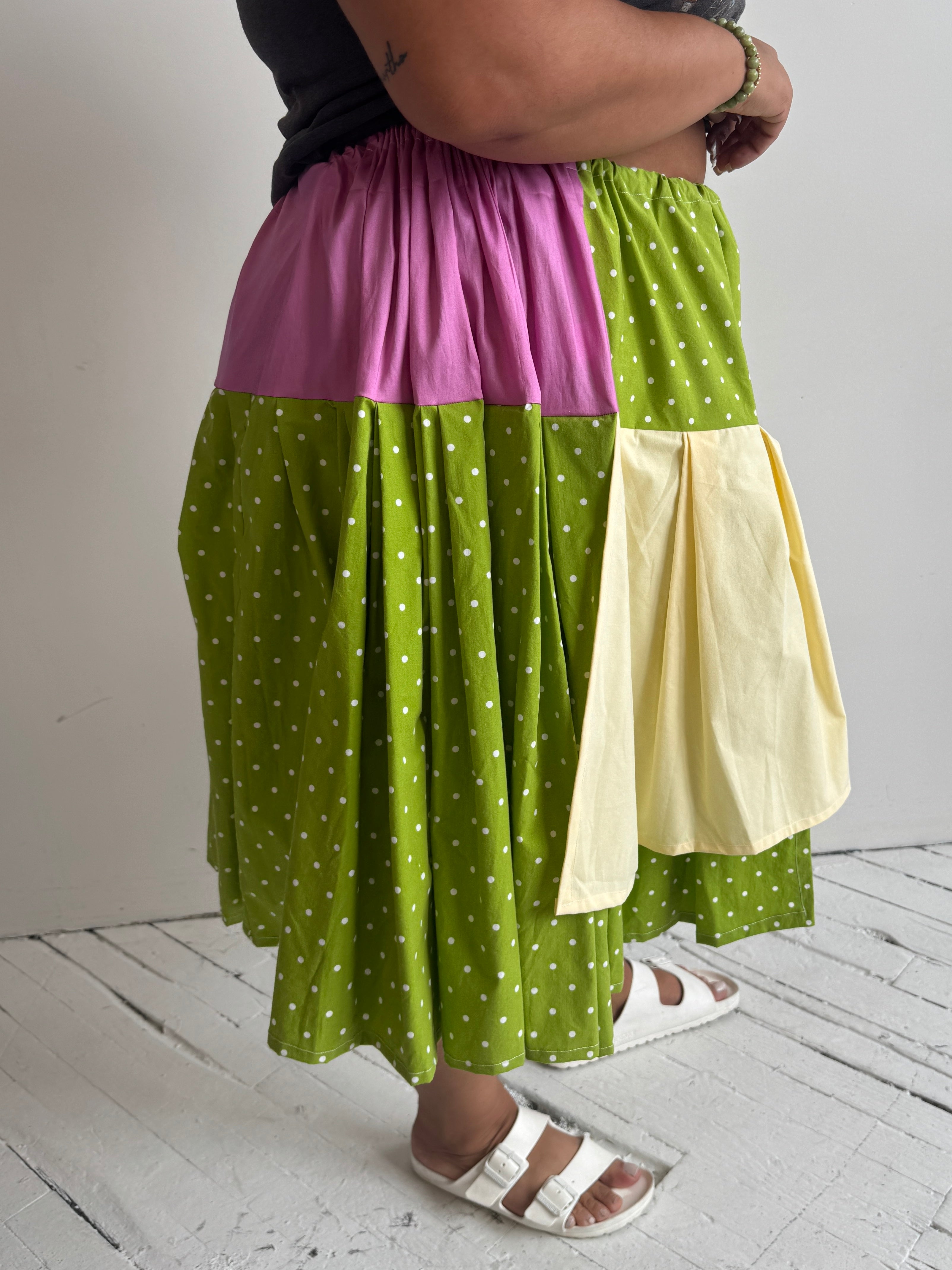 makmak - Green Polka Skirt (S-5X)